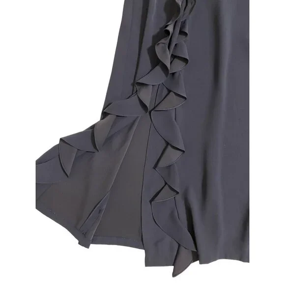 Sachin & Babi Noir Navy Blue RUFFLED Illiana Evening Gown Dress Sz 10 NWT - Picture 5 of 11